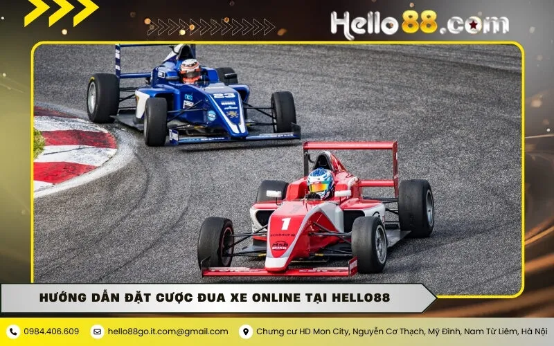 Hướng dẫn đặt cược đua xe online tại hello88