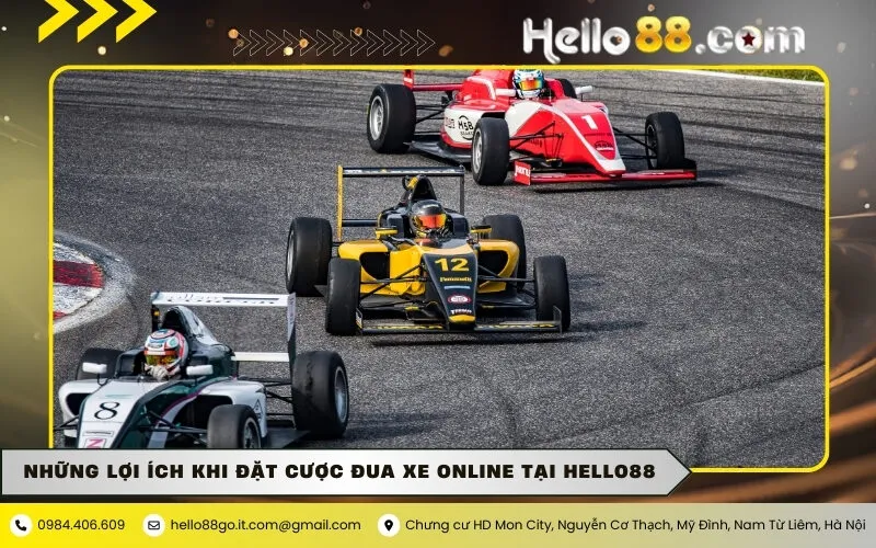 Những lợi ích khi đặt cược đua xe online tại Hello88